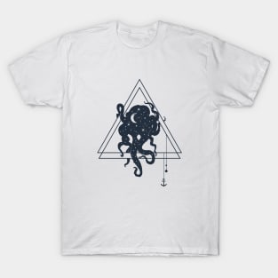 Octopus. Geometric Style T-Shirt